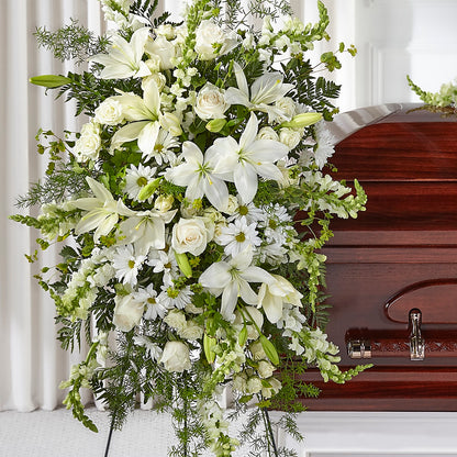 Loving Thoughts Standing Spray –  Floral Design At Evergreen Llc, Princeton NC