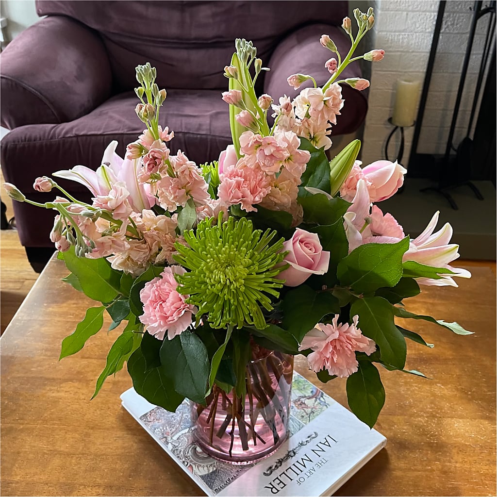 Pretty in Pink Bouquet –  Floral Design At Evergreen Llc, Princeton NC