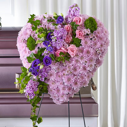 Treasured Love Standing Heart –  Floral Design At Evergreen Llc, Princeton NC