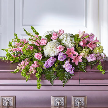 Life's Gratitude Casket Spray –  Floral Design At Evergreen Llc, Princeton NC