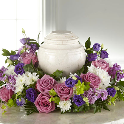 Blooming Sympathy Cremation Adornment –  Floral Design At Evergreen Llc, Princeton NC