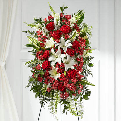 Everlasting Memory Standing Spray –  Floral Design At Evergreen Llc, Princeton NC