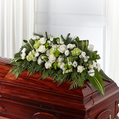 Hopeful Gesture Casket Spray –  Floral Design At Evergreen Llc, Princeton NC