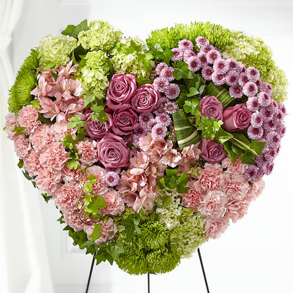 Heartwarming Standing Heart –  Floral Design At Evergreen Llc, Princeton NC