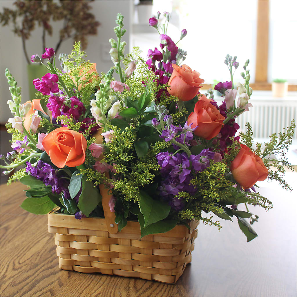 Garden of Life Basket –  Floral Design At Evergreen Llc, Princeton NC