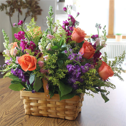 Garden of Life Basket –  Floral Design At Evergreen Llc, Princeton NC