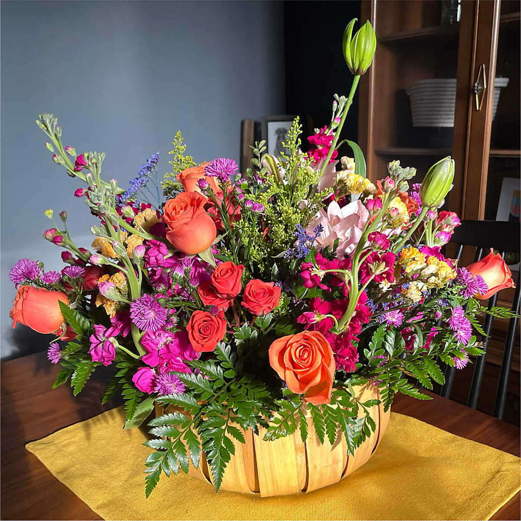 Garden of Life Basket –  Floral Design At Evergreen Llc, Princeton NC