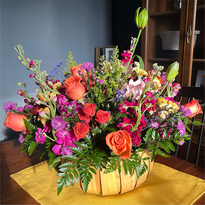 Garden of Life Basket –  Floral Design At Evergreen Llc, Princeton NC