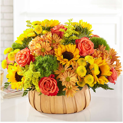 Harvest Sunflower Basket –  Floral Design At Evergreen Llc, Princeton NC
