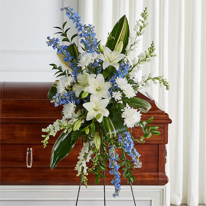 Eternal Impressions Standing Spray –  Floral Design At Evergreen Llc, Princeton NC