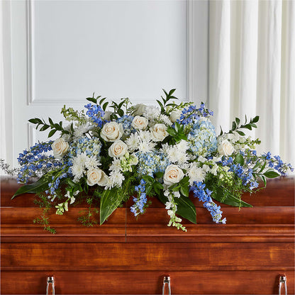 Timeless Essence Casket Spray –  Floral Design At Evergreen Llc, Princeton NC