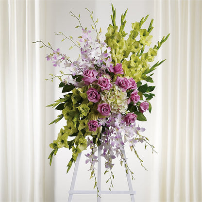 Lasting Legacy Standing Spray –  Floral Design At Evergreen Llc, Princeton NC