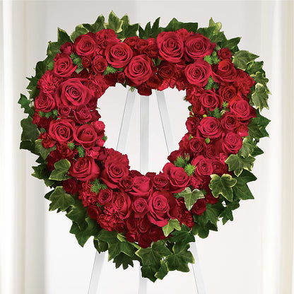 Wholehearted Standing Spray –  Floral Design At Evergreen Llc, Princeton NC