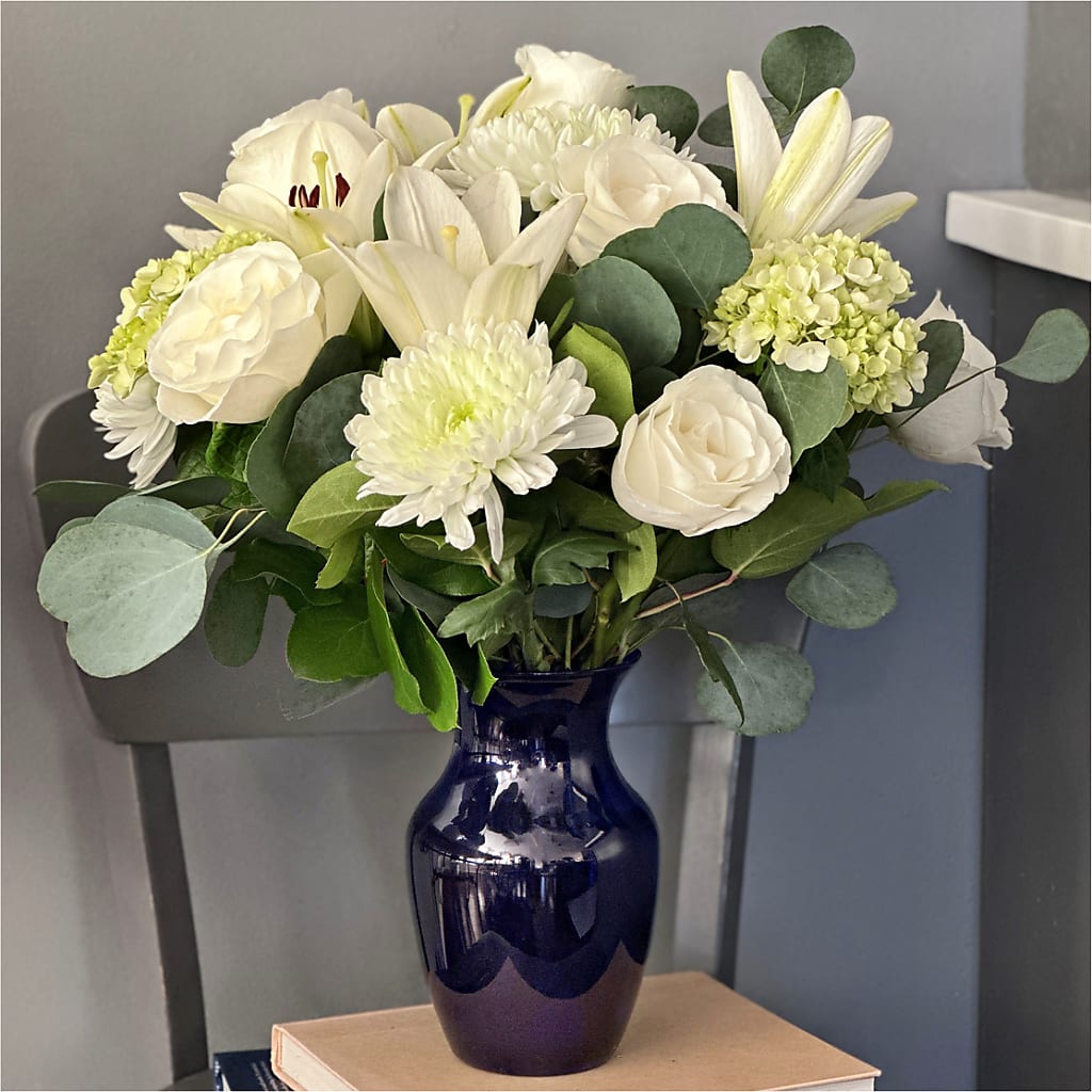 Snowy Dreams Bouquet –  Floral Design At Evergreen Llc, Princeton NC