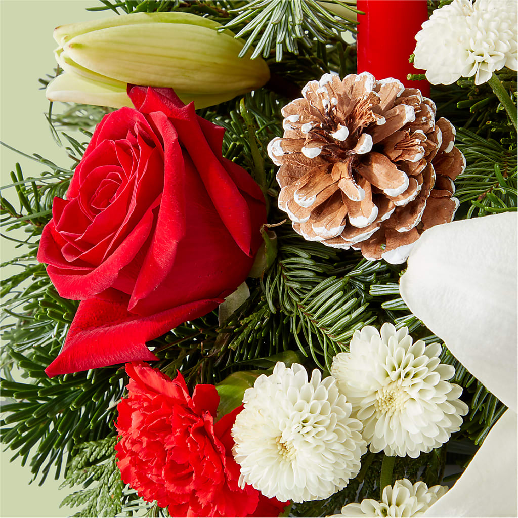 Seasonal Festivities Centerpiece –  Floral Design At Evergreen Llc, Princeton NC