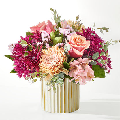 Berry Cobbler Bouquet with Ivory Vase –  Floral Design At Evergreen Llc, Princeton NC