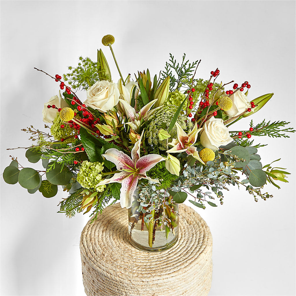 Berry & Bright Bouquet –  Floral Design At Evergreen Llc, Princeton NC
