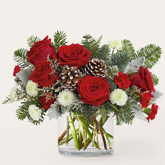 Yule Cheer Bouquet –  Floral Design At Evergreen Llc, Princeton NC