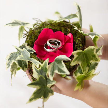 Lila Rose Ring Nest –  Floral Design At Evergreen Llc, Princeton NC