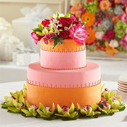 Sweet Citrus Cake Decor –  Floral Design At Evergreen Llc, Princeton NC