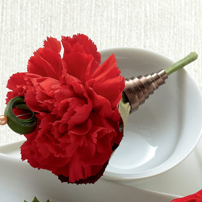 Red Carnation Boutonniere –  Floral Design At Evergreen Llc, Princeton NC