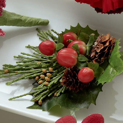 Red Berry Boutonniere –  Floral Design At Evergreen Llc, Princeton NC